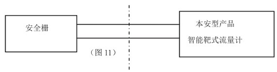 高溫型靶式流量計(jì)本安系統(tǒng)接線圖